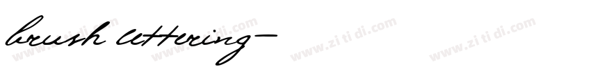 brush lettering字体转换